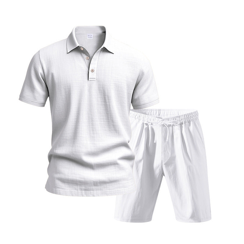 Men's Casual Top & Shorts 2-Piece Set