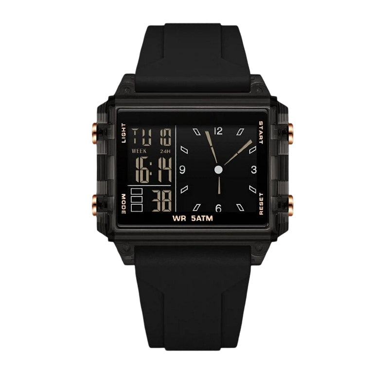 ⏳Time-Limited Special⏰Waterproof Transparent Digital Watch – 50M Rating, Luminous Display, Hybrid Time ✨