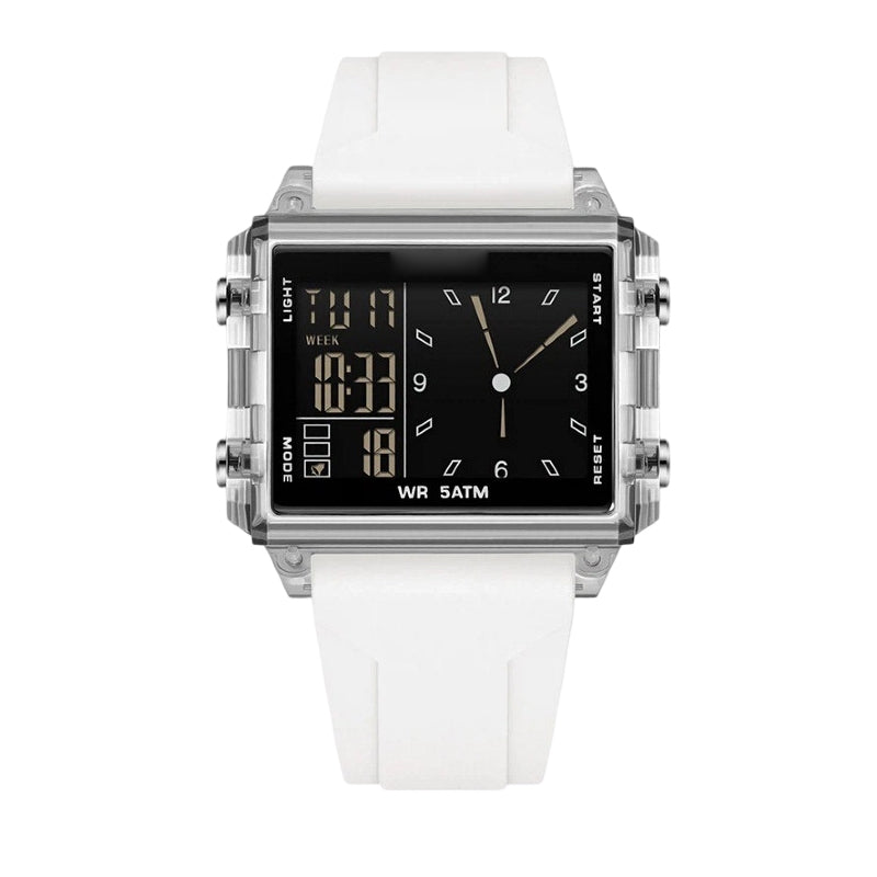 ⏳Time-Limited Special⏰Waterproof Transparent Digital Watch – 50M Rating, Luminous Display, Hybrid Time ✨