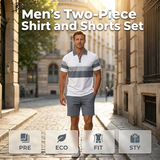 ⏳Time-Limited Special⏰Men's Two-Piece Shirt and Shorts Set