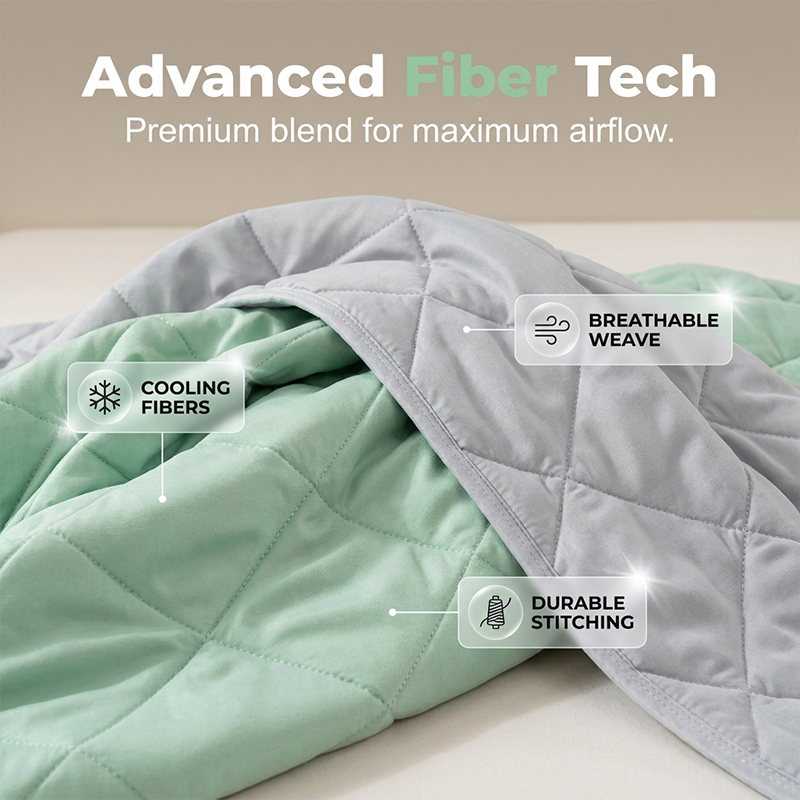 ⏳Limited-time 50% off⏰❄️Cooling Throw Blanket for Hot Sleeper💤🛌