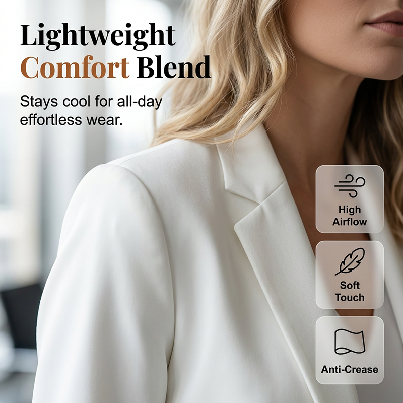 💃✨🌹 LIMITED-TIME 50% OFF! Slim-Fit Lapel Blazer for Women – Single-Breasted, Lightweight Lining, Flattering Waist – Instantly Elevate Any Outfit, from Day to Night 🌙🎀