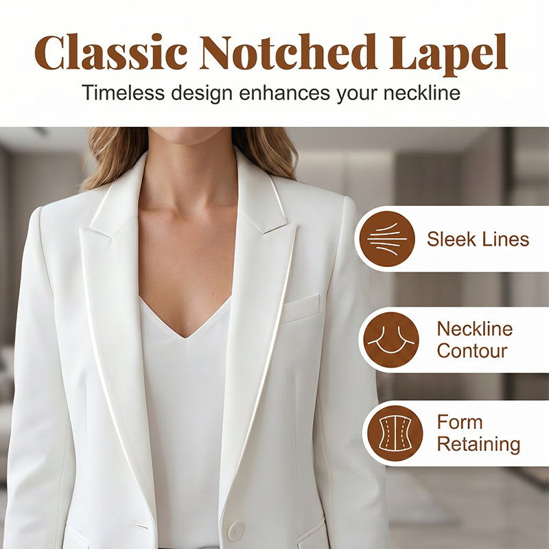 💃✨🌹 LIMITED-TIME 50% OFF! Slim-Fit Lapel Blazer for Women – Single-Breasted, Lightweight Lining, Flattering Waist – Instantly Elevate Any Outfit, from Day to Night 🌙🎀