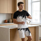 👕 LIMITED-TIME 50% OFF! 💥 Men's Summer Dynamic Print Casual Set – 3D Brushstroke, Soft Fabric, Ergonomic Fit ✨