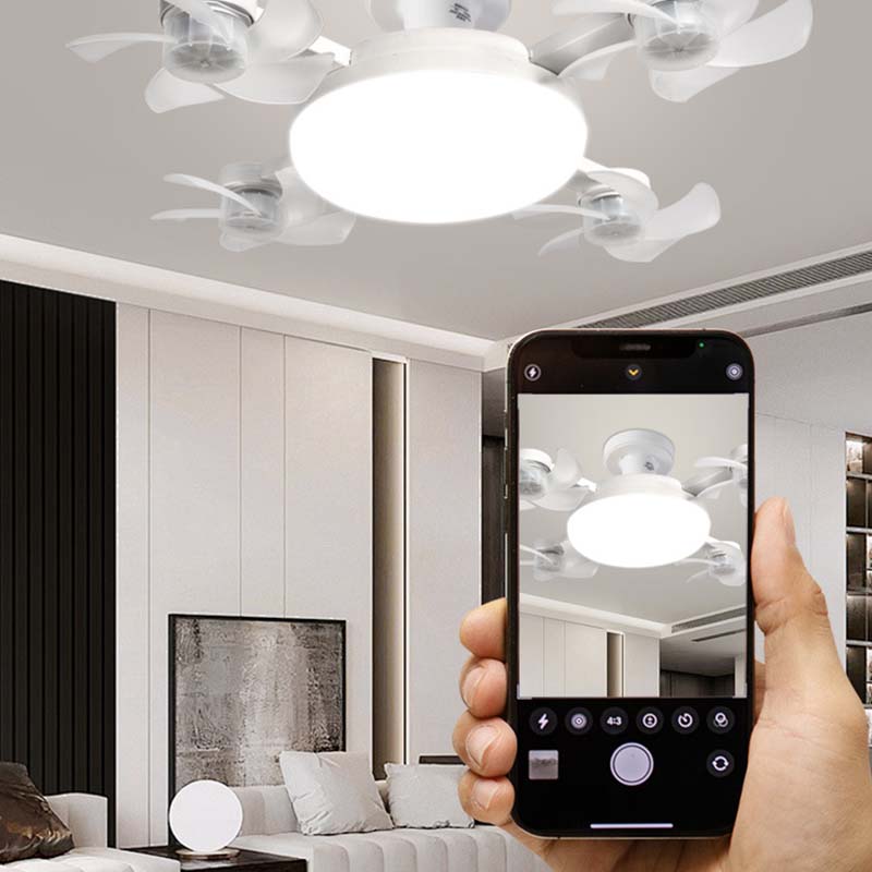 🔥Last Day Promotion 50% OFF🌀Smart LED Ceiling Fan Light with Remote – 3 Speeds, 3 Color Temps, Quiet Motor