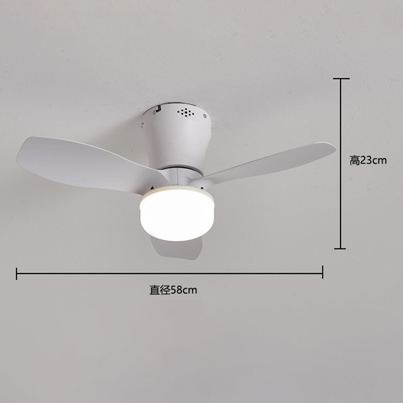 🔥Last Day Promotion 50% OFF🌀Smart LED Ceiling Fan Light with Remote – 3 Speeds, 3 Color Temps, Quiet Motor