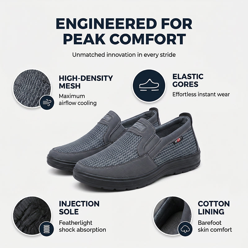 Men's Breathable Mesh Slip-On Shoes