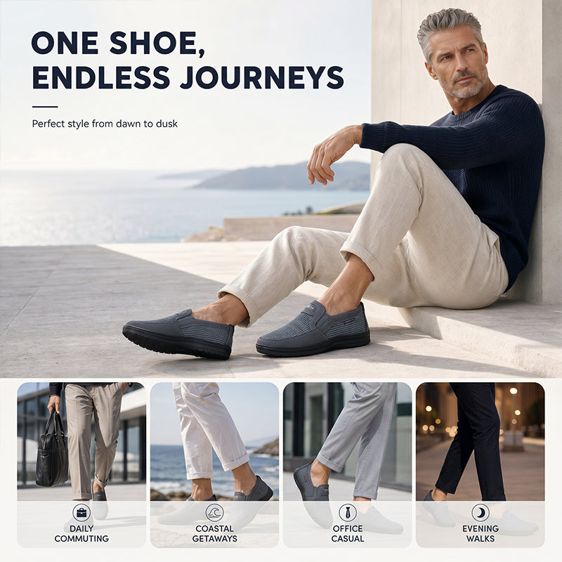 Men's Breathable Mesh Slip-On Shoes