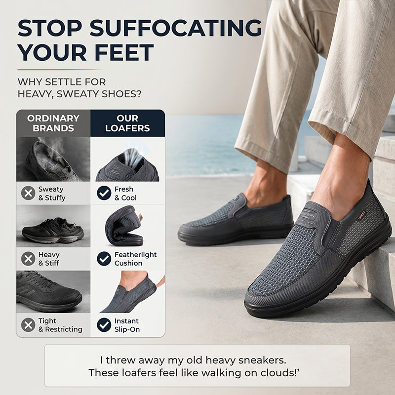 Men's Breathable Mesh Slip-On Shoes