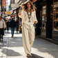 Women’s Off-Shoulder Top & Wide-Leg Pants 2-Piece Set