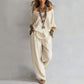 Women’s Off-Shoulder Top & Wide-Leg Pants 2-Piece Set