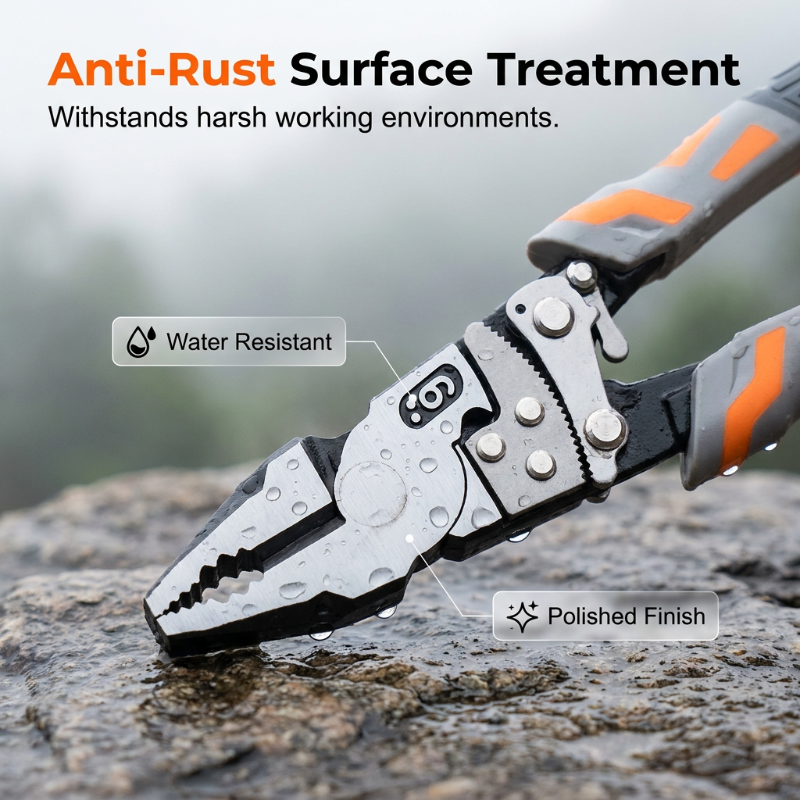 ⏳Time-Limited Special⏰Ratchet Lineman's Pliers – Cut, Strip, Grip & Crimp – Self-Locking, Anti-Rust & All-in-One Electrician Essential 🛠️