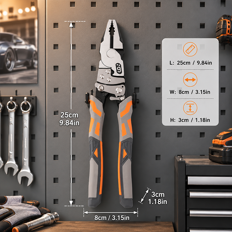 ⏳Time-Limited Special⏰Ratchet Lineman's Pliers – Cut, Strip, Grip & Crimp – Self-Locking, Anti-Rust & All-in-One Electrician Essential 🛠️