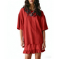 Women's Oversized T-Shirt & Ruffle Skirt 2-Piece Set 🌸 | Breathable Summer Lounge Outfit ☀️ | Soft Fabric, Relaxed Fit 💕 | S-2XL