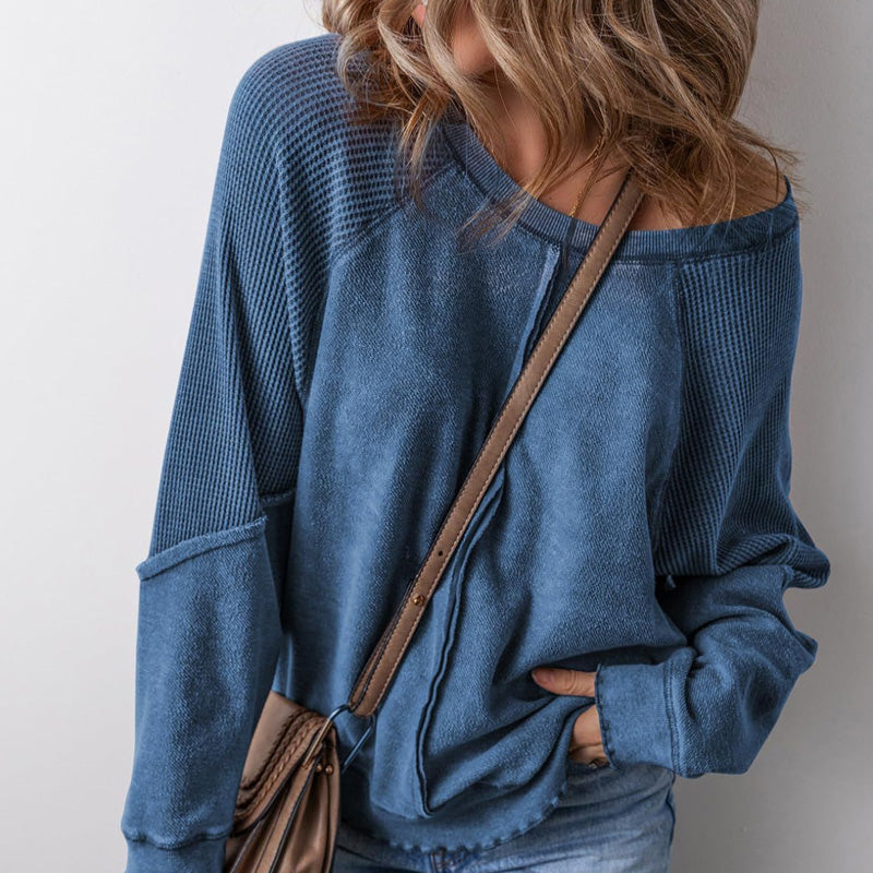 📢📢50% OFF !! ⏰Women’s Casual Round Neck & Long Sleeve Top