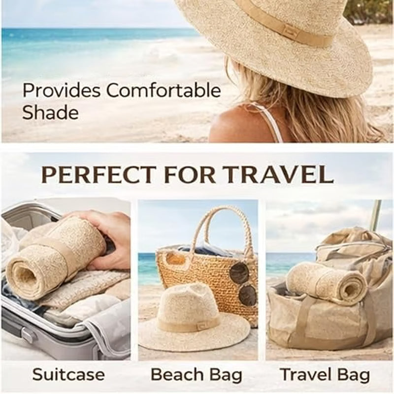 ⏳Limited-time 50% off⏰Women’s Foldable Knit Fedora Sun Hat👒☀️