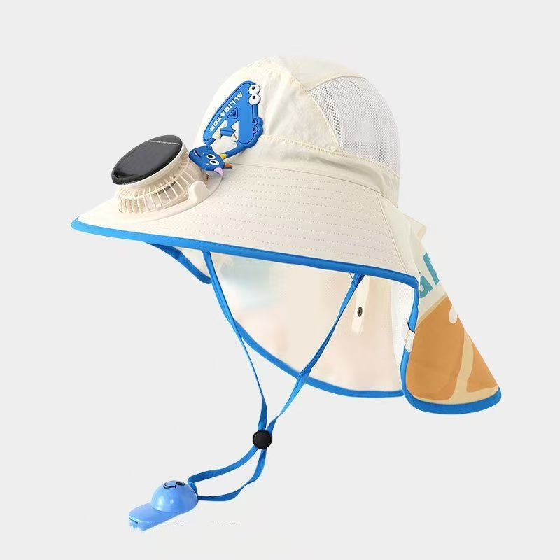 ❄️🌬️50% OFF !!!🌊Sun Protection Flap Hat with Built in Cooling Fan