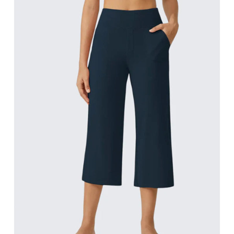 👖 LIMITED-TIME 50% OFF! ✨ Women's Casual Wide Leg Cropped Pants – Side Pockets, Breathable, Versatile 🌿