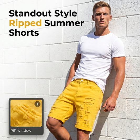 ⏳Time-Limited Special⏰Men's Casual Summer Ripped Shorts