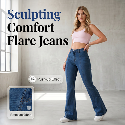 👖 LIMITED-TIME 50% OFF! ✨ Women's Classic Slim Fit Stretch Flare Jeans