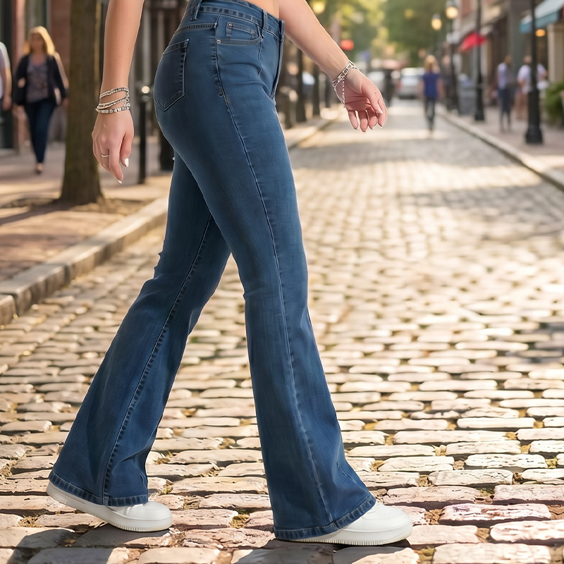👖 LIMITED-TIME 50% OFF! ✨ Women's Classic Slim Fit Stretch Flare Jeans