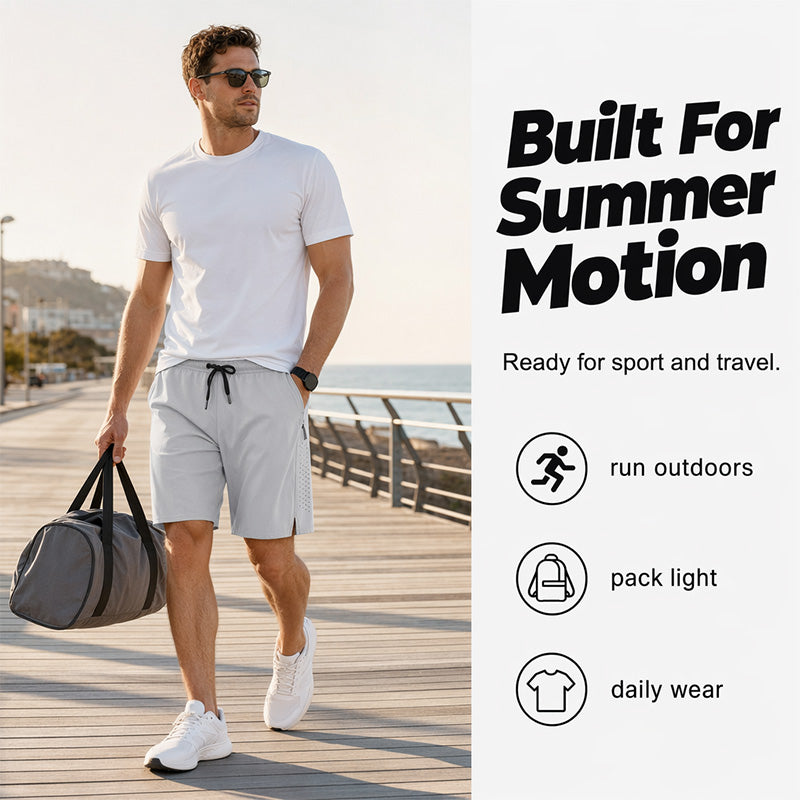 🎉 LIMITED TIME 50% OFF! 🩳 Men’s Quick-Dry Zip Shorts – Cooler Every Mile ⏳