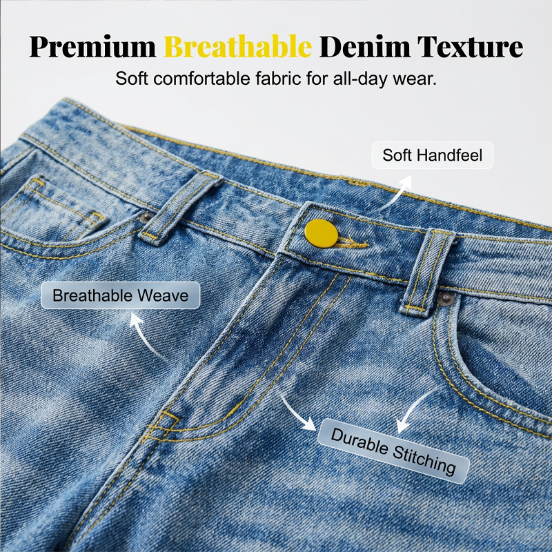 👖✨ Premium Loose Fit Straight Leg Jeans – High-Quality Denim, Relaxed Comfort & Effortless Style