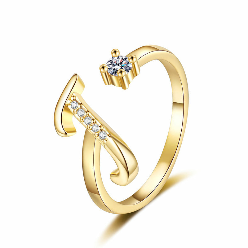 ⏳Limited-time 50% off⏰Adjustable Sparkle Initial Ring for Women💍