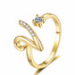 ⏳Limited-time 50% off⏰Adjustable Sparkle Initial Ring for Women💍