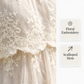 🎉 LIMITED TIME 50% OFF! 👗 Women Elegant White Lace Spaghetti Strap Maxi Dress – Intricate Floral Lace & Flattering Tiered Silhouette 🌸