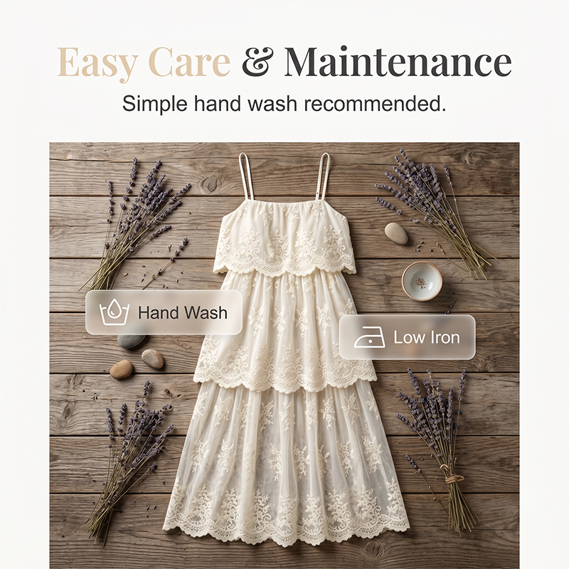 🎉 LIMITED TIME 50% OFF! 👗 Women Elegant White Lace Spaghetti Strap Maxi Dress – Intricate Floral Lace & Flattering Tiered Silhouette 🌸