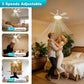 🌪️ 2-in-1 Light + Breeze! Socket Fan Light with Remote – Dimmable LED & 3-Speed Adjustable ⚙️