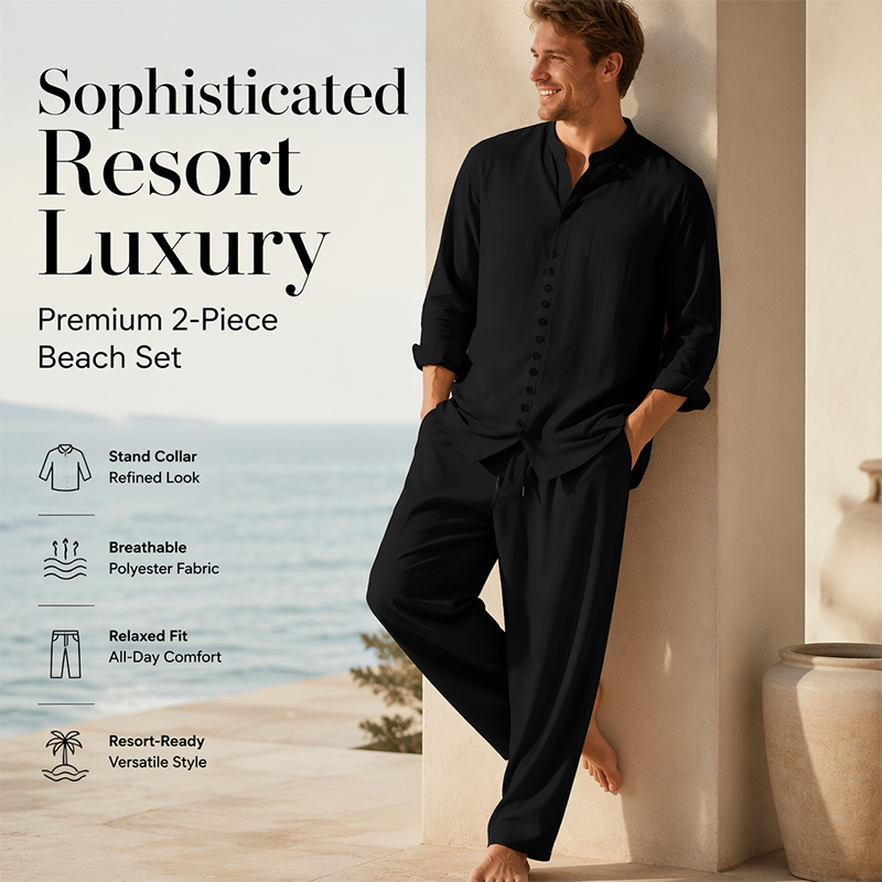 🎉 2026 Sale — Over 56,000 Sold! 👔 Men's Minimalist Casual Shirt & Pants Set 🩳
