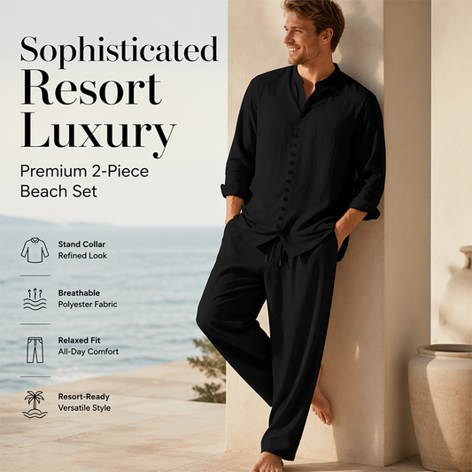 🎉 2026 Sale — Over 56,000 Sold! 👔 Men's Minimalist Casual Shirt & Pants Set 🩳