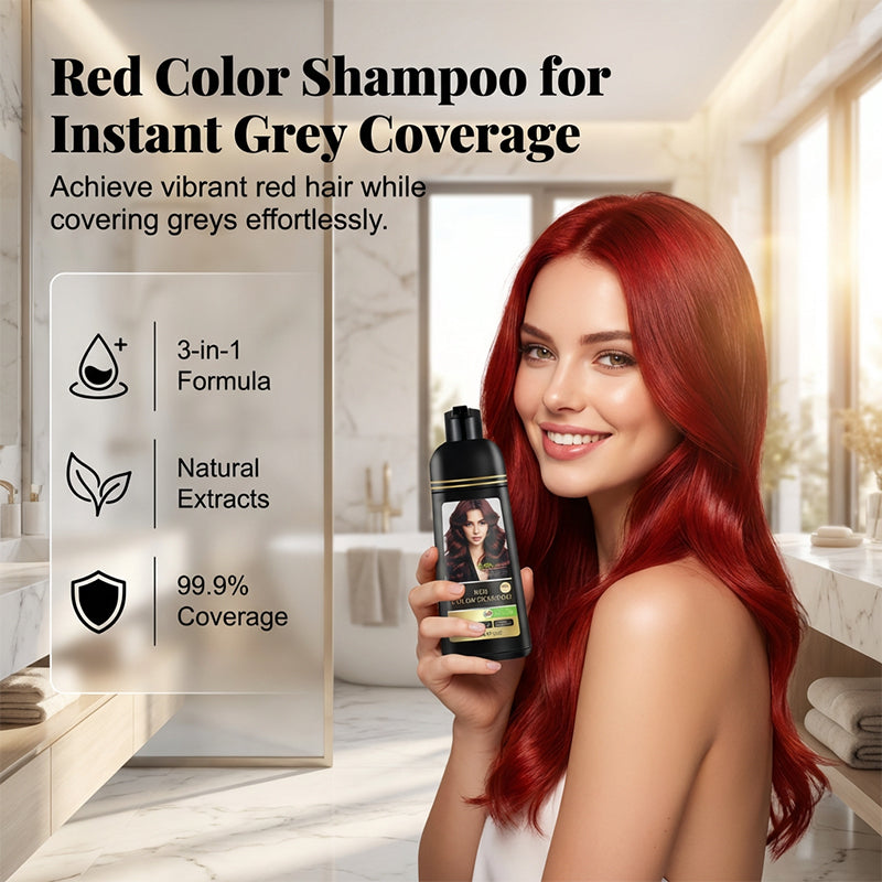 📢📢50% OFF !! ⏰ 3-in-1 Hair Color Shampoo & Conditioner for Gray Coverage