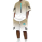 👕 50% OFF NOW! ☀️ Men’s Gradient T-Shirt & Shorts Set – Cool Drips, Zero Fuss 🩳
