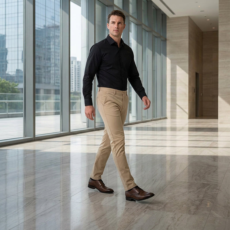 🔥 Pro-Favorite Men's Ultra-Stretch Slim Fit Pants – Blended Material – Breathable 👖