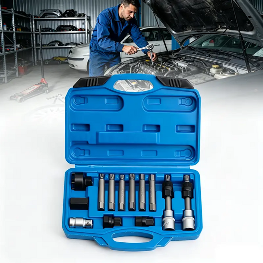 13-Piece Alternator Pulley Removal Tool Set