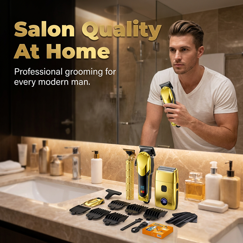 🎉 2026 Sale — Over 33,000 Sold! ✂️ Professional Men's Electric Hair Clipper Set – Titanium Blades ⚡