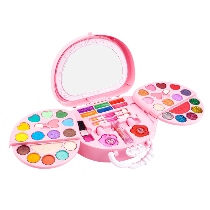 ⏳Time-Limited Special⏰Kids Washable Makeup Toy Set with Portable Pink Handbag