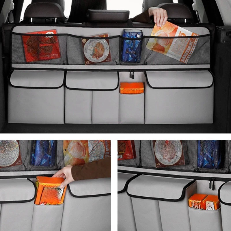 ⏳50% Off🚗Car Trunk Storage Bag, Hanging Organiser – Large Capacity, Space-Saving & Durable Oxford Fabric
