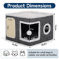 🎉 2026 Sale — Over 18,000 Sold! 🐾 2-in-1 Foldable Cat Cube House – Dual-Level, Built-in Scratching Pad – Hide, Perch & Scratch – Space-Saving, Portable, All-Season Comfort 🏠