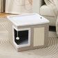 🎉 2026 Sale — Over 18,000 Sold! 🐾 2-in-1 Foldable Cat Cube House – Dual-Level, Built-in Scratching Pad – Hide, Perch & Scratch – Space-Saving, Portable, All-Season Comfort 🏠