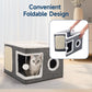 🎉 2026 Sale — Over 18,000 Sold! 🐾 2-in-1 Foldable Cat Cube House – Dual-Level, Built-in Scratching Pad – Hide, Perch & Scratch – Space-Saving, Portable, All-Season Comfort 🏠