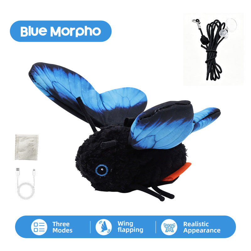 ⏳Limited-time 50% off⏰Motion Activated Smart Flapping Butterfly Interactive Cat Toy🦋😺