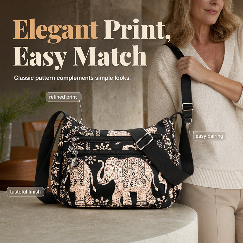Women Elegant Nylon Travel Messenger Bag