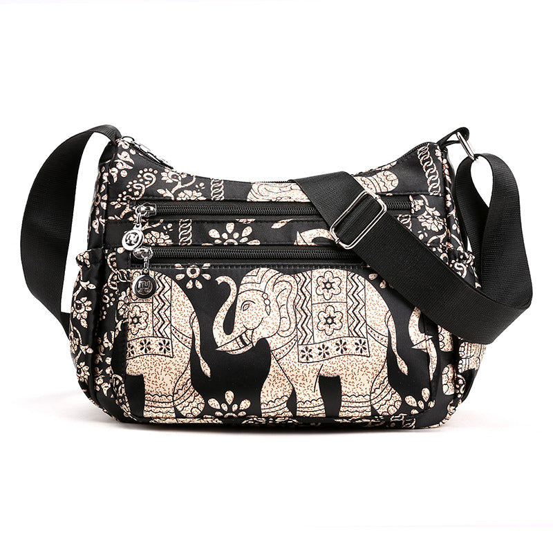 Women Elegant Nylon Travel Messenger Bag