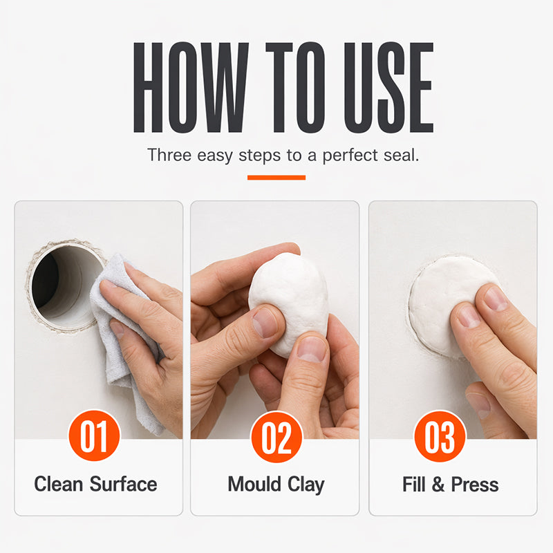 🎉 2026 Sale — Over 22,000 Sold! 💞 Waterproof Wall Hole Sealing Clay for Air Conditioner Pipes