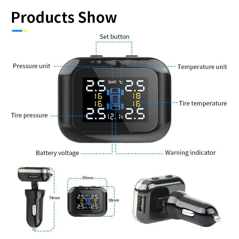 Wireless Tire Pressure Monitoring System (TPMS) for Automobiles