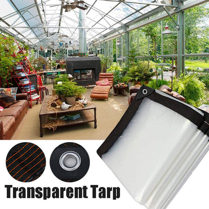 📢📢45% OFF !! ⏰Heavy-Duty Transparent Waterproof Insulated Tarp